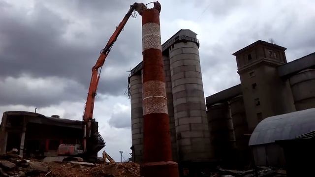 СтройЭкоИндустрия — Коломенский ЗЖБИ, котельная: демонтаж трубы смотреть онлайн