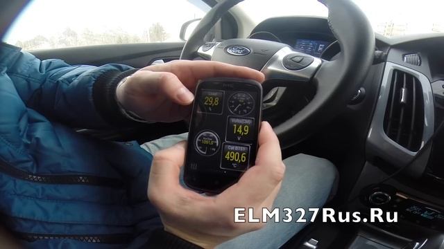 Подключение ELM327 BlueTooth к Ford Focus 3 с помощью Torque для Android. смотреть онлайн