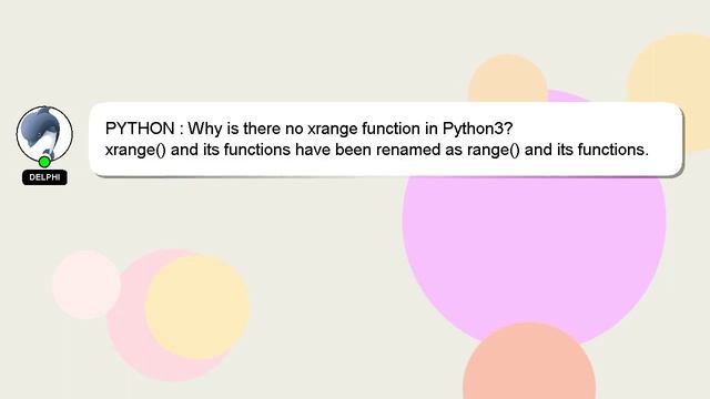 PYTHON : Why is there no xrange function in Python3? смотреть онлайн