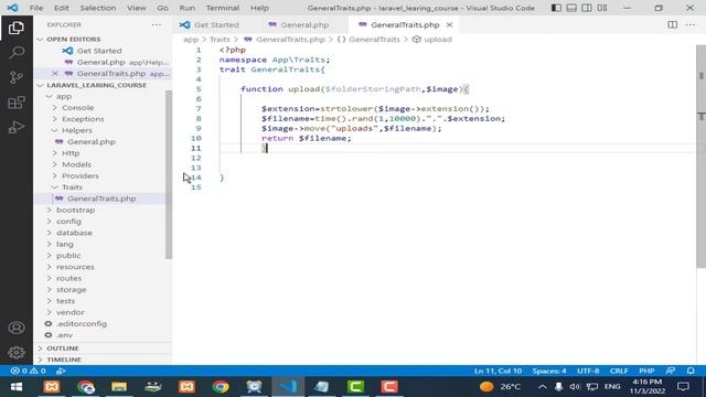 33 - Traits in Laravel 9 | دورة شرح لارافيل 9 كاملا | level 5 смотреть онлайн