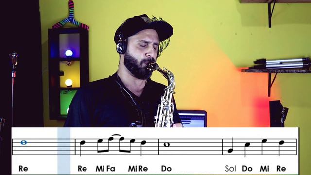 • SAX ALTO - Tema da vitória | partitura com notas 🇧🇷 Ayrton Senna 🎷 смотреть онлайн