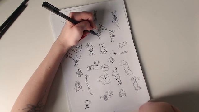 Рисую забавных персонажей, часть первая смотреть онлайн