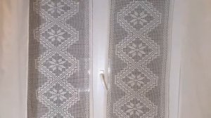 Филейное вязание ,шторы