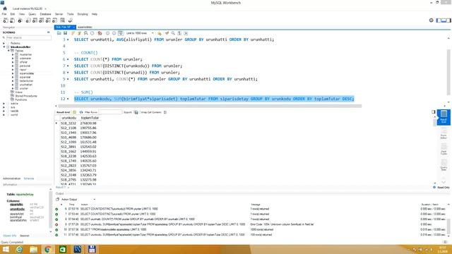 MySQL - 23. AVG(), COUNT(), SUM(), MAX() ve MIN() Foksiyonlarının Kullanımı смотреть онлайн