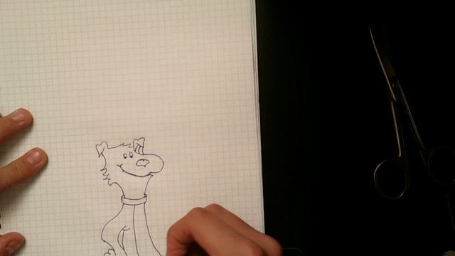 Как нарисовать красивую собаку. смотреть онлайн