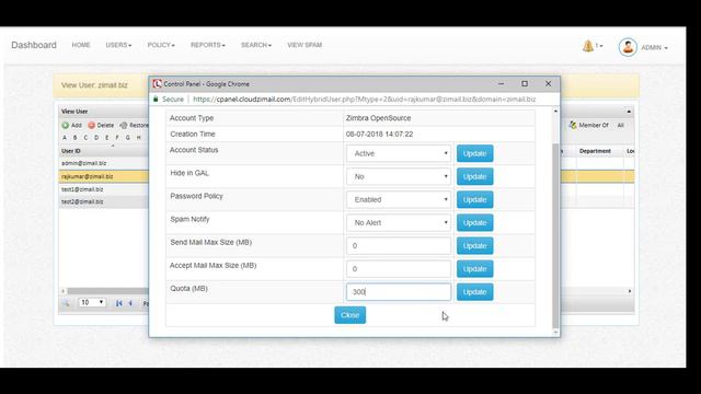 Zimbra Email login- Mail Box Options смотреть онлайн