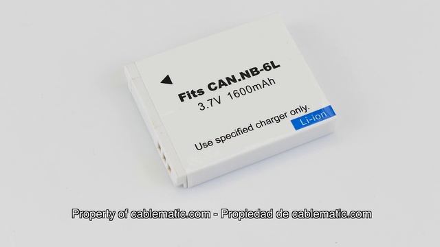 Batería compatible Canon® NB-6L NB6L distribuido por CABLEMATIC ® смотреть онлайн