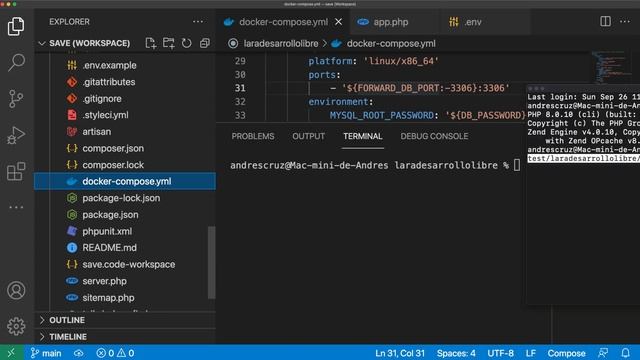 ? Demostración del uso de Laravel Sail empleando Docker en una Mac M1 смотреть онлайн