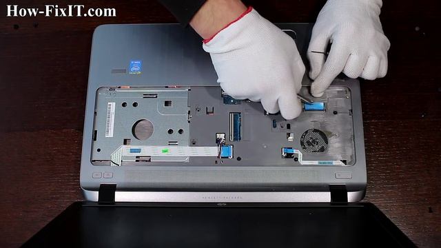 HP ProBook 450 G2 disassembly and fan cleaning смотреть онлайн
