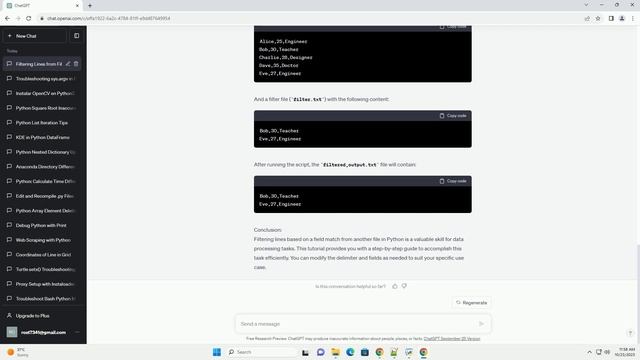 Python filter lines based on field match from another file смотреть онлайн