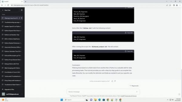 Python filter lines based on field match from another file