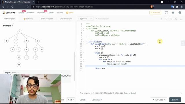 N-ary Tree Level Order Traversal | Python3 BFS Solution, Explained смотреть онлайн