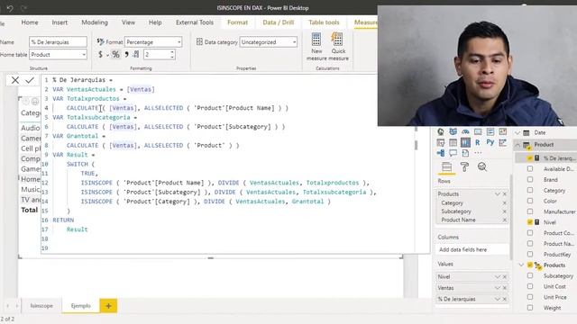 COMO utilizar la función ISINSCOPE en Power BI смотреть онлайн