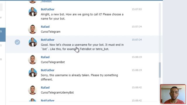 2/4 - Criando robôs com o Telegram e Python смотреть онлайн