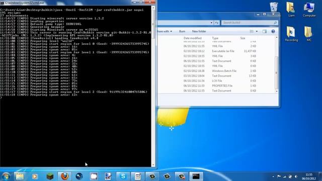 How to make a bukkit server!- really easy!!! смотреть онлайн