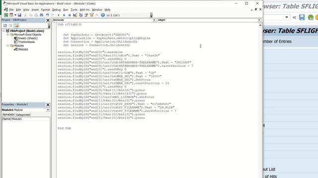 Export SAP Data to different Excel Files with SAP GUI Scripting & Excel Macro VBA [english] смотреть онлайн