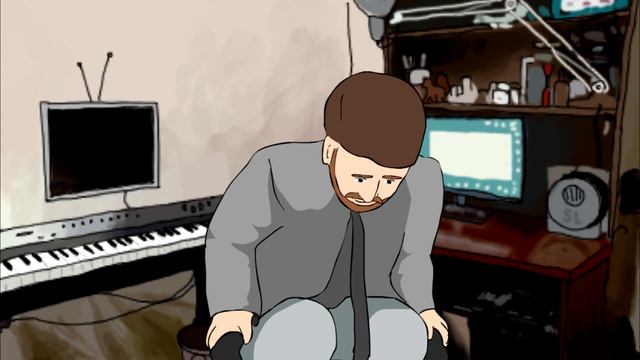 Баш крутится на кресле (анимация) смотреть онлайн