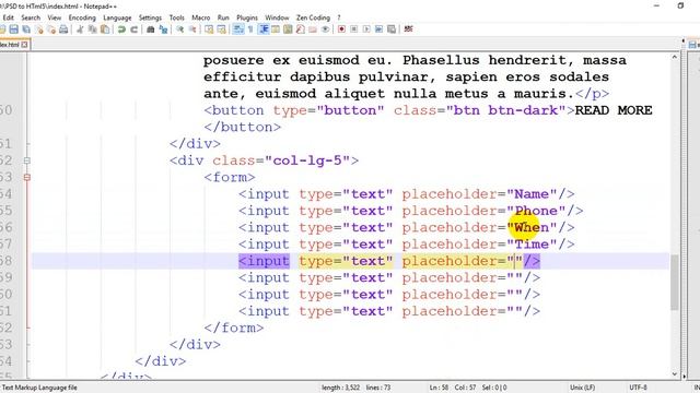 PSD to BootStrap4 | Part - 02 смотреть онлайн