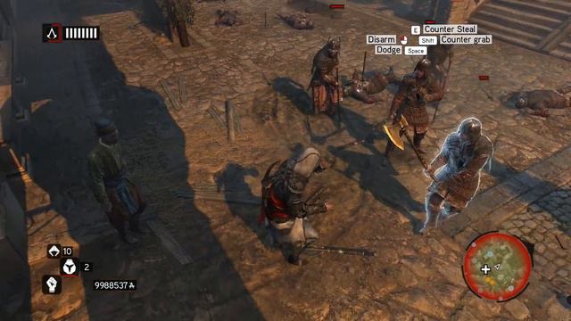 Assassin's Creed: Revelations - How to Deal with regular dudes (dagger, spear, axe) смотреть онлайн