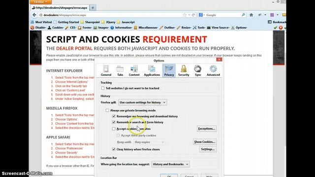 Enable Cookies Firefox смотреть онлайн