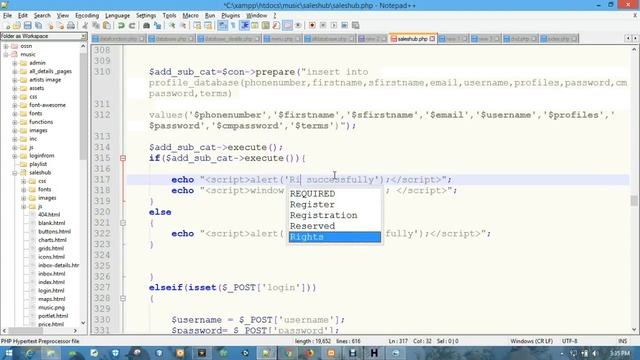 PDO TOP PHP-register from and login from смотреть онлайн