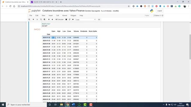 Récupérer des données financières avec Python sur Yahoo Finance смотреть онлайн