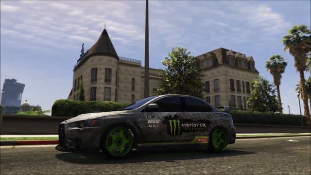 GTA V Mods | Showcases | Lancer Evo Monster Energy Skin смотреть онлайн
