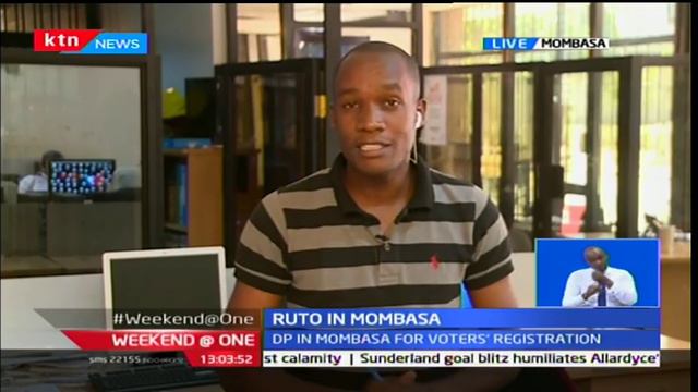 Deputy President Ruto still campaigning at the Coast, urging locals to register in large numbers смотреть онлайн