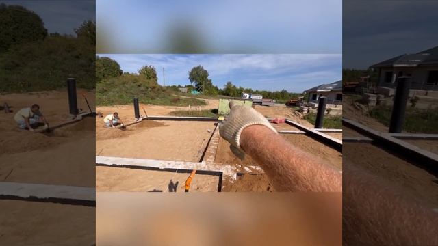 Изначально на этом объекте выполнили дренаж вокруг фундамента, ну а в этот раз выполнили разводку смотреть онлайн