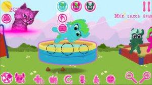 КАРМАННАЯ ПОНИ ИГРА для ДЕТЕЙ говорящий КОТЕНОК АБИ играет ДЕТСКИЙ ЛЕТСПЛЕЙ 2 #46