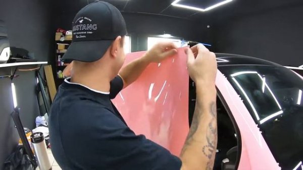 Оклейка белого GLE 63 coupe в пленку Inozetek с проемами