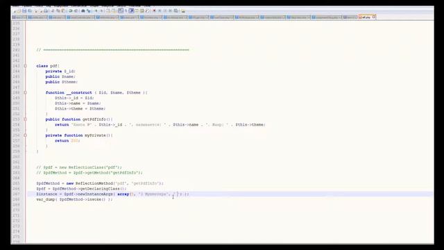 49 - Уроки PHP. Класс ReflectionMethod смотреть онлайн