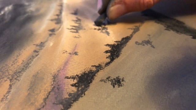 ГОРНЫЕ ПЕЙЗАЖИ сухой пастелью смотреть онлайн