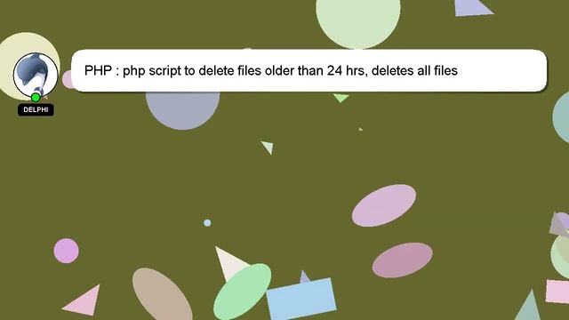 PHP : php script to delete files older than 24 hrs, deletes all files смотреть онлайн