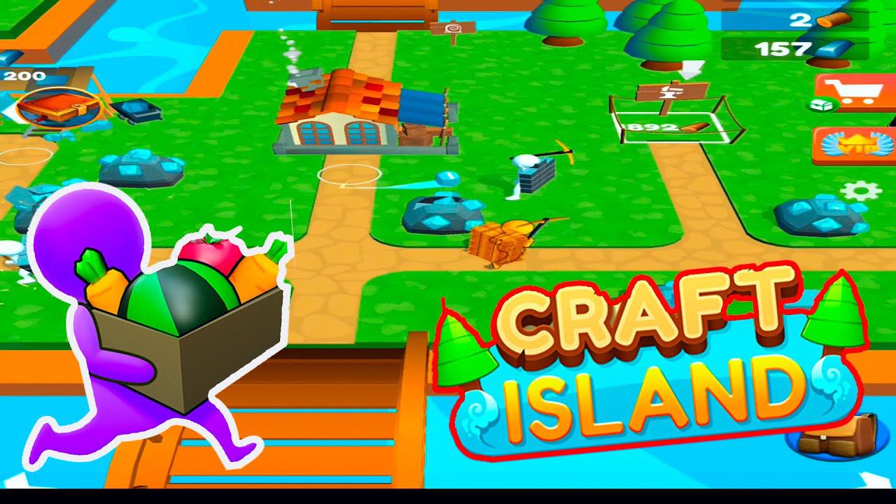 Степа играет в игру craft island (остров ремесел) ... смотреть онлайн