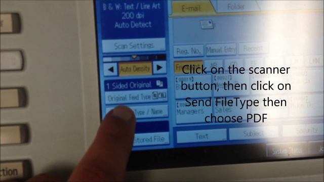How To Change Ricoh Scan Settings From JPG To PDF