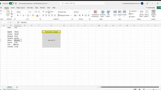 Precrtavanje teksta Excel - Strikethrough Cell in Excel смотреть онлайн