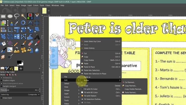 How to Remove Background Colour of pdf with Gimp. смотреть онлайн