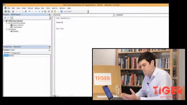 Excel Visual Basic VBA for Beginners Part 1 of 4 Buttons and Macros смотреть онлайн
