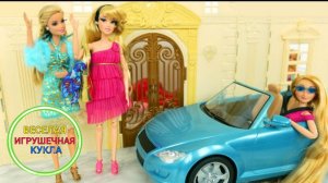Фантастический кукольный домик для барби, новый мебель, ванна, гостинная и кухня