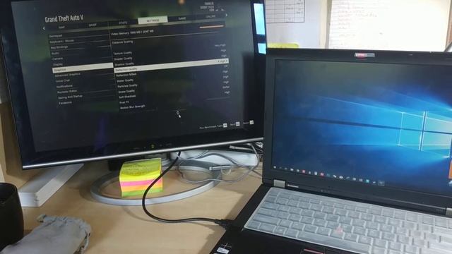 Lenovo T410 egpu with GTX950 running GTA5 смотреть онлайн