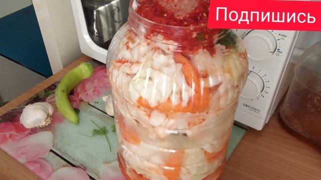Соления. Как солить хрустящую капусту и зеленые помидоры. Маринуем вместе. Очень быстро и вкусно смотреть онлайн