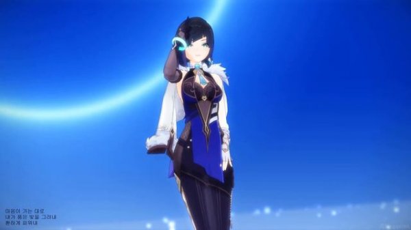 [Genshin Impact MMD 4K 60fps] Yelan 夜蘭 - water color by Whee In (휘인) of MAMAMOO