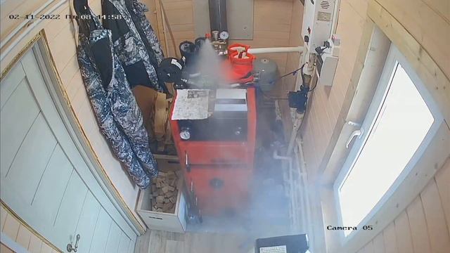 Срабатывание клапана сброса избыточного давления воды в системе отопления. смотреть онлайн