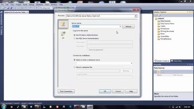 Tutorial Lesson 1 - Defining a Data Source View within an Analysis Services Project смотреть онлайн