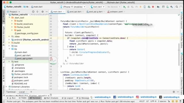 Flutter retrofit api call | GET | amplifyabhi смотреть онлайн