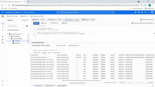 Data Filtering using operator "IN" (Google BigQuery) смотреть онлайн