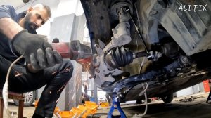 как заменить шпильку колеса... сломана шпилька колеса hyundai elantra #подвеска #ремонт