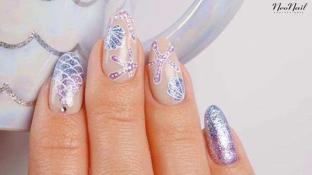Маникюр для русалки гель-лаками #ThinkBlink! ✨ #NeoNail смотреть онлайн