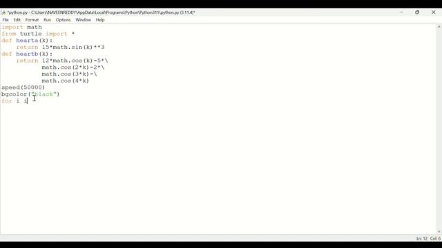 Heart Shape Pattern Turtle Graphics Design using Python| @SunnyTechLife смотреть онлайн
